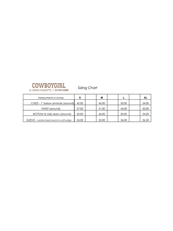 Ely Cattleman Women's Cowboygirl Sage Brush Quilt Print Granddaddy Snap Shirt