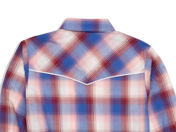 Ely Cattleman Women's Ely Cattleman Plaid Western Snap Shirt With Bootstitch Embroidery