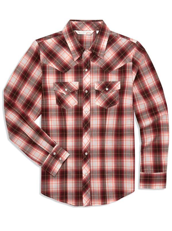 ely cattleman Women's Ely Cattleman Plaid Western Snap Shirt