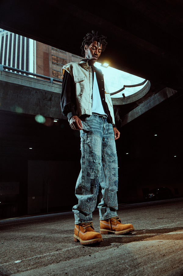 Embellish Carweb Straight Carpenter Denim (Acid Wash)