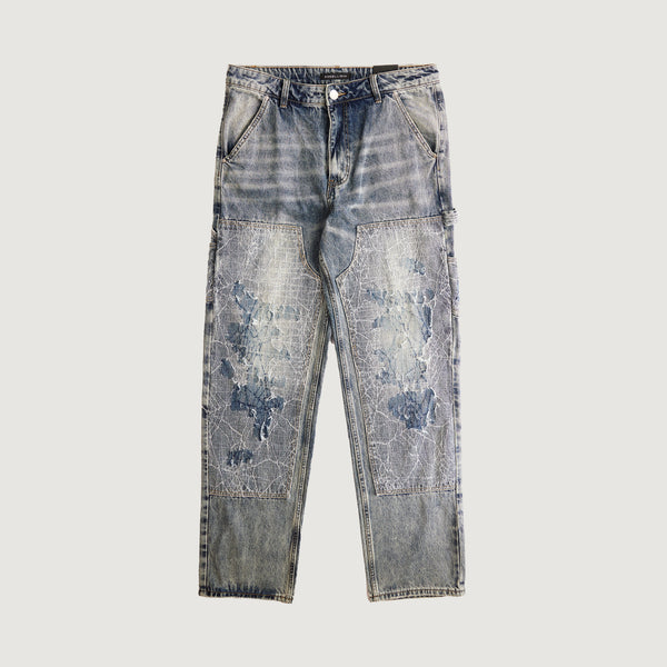 embellish Carweb Straight Carpenter Denim (Acid Wash)