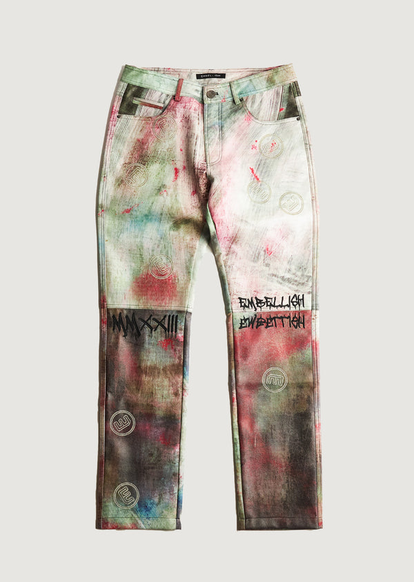 embellish Basq Straight Denim (Multi)