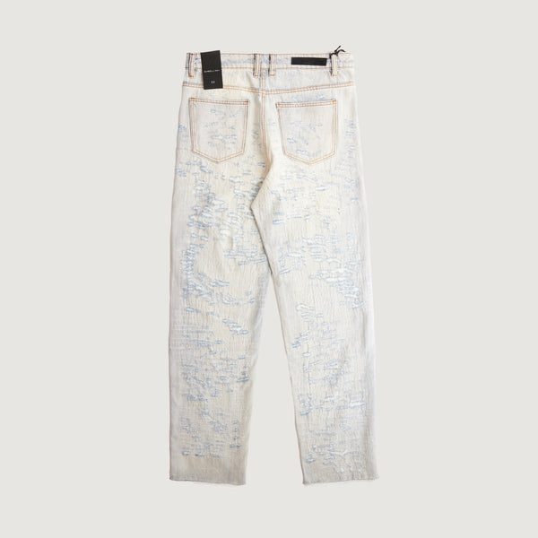 Embellish Blasted Straight Denim (Powder Wash)