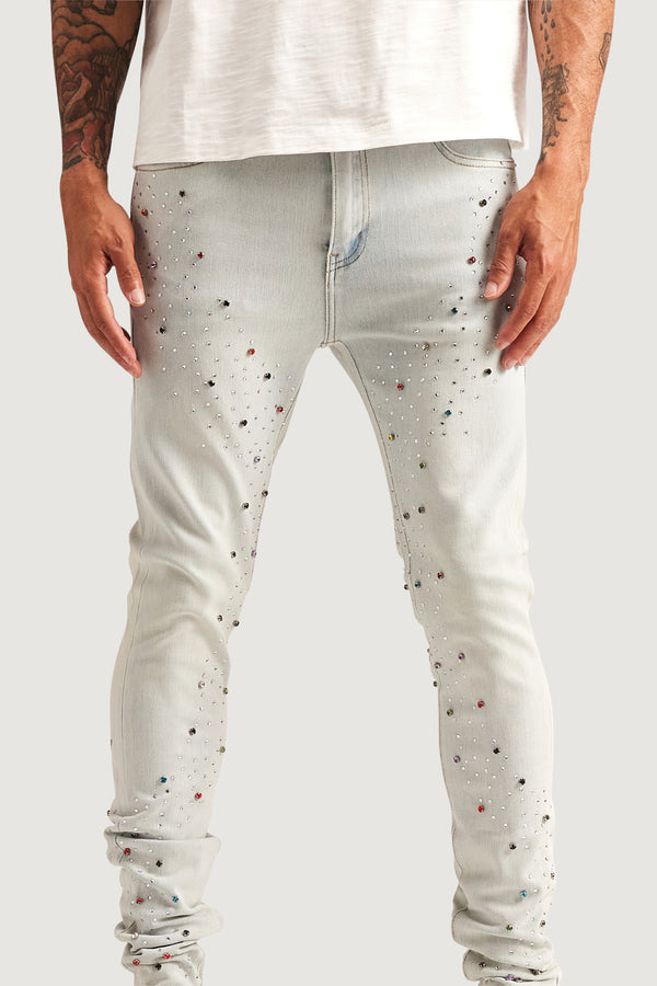 Embellish Bowie Skinny Denim (Light Blue) LBLUE