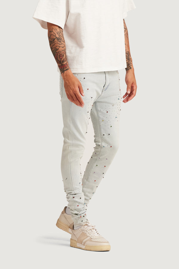 Embellish Bowie Skinny Denim (Light Blue) LBLUE