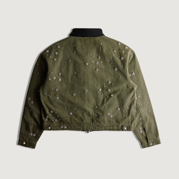 Embellish Clean Up Work Jacket (Field Green)