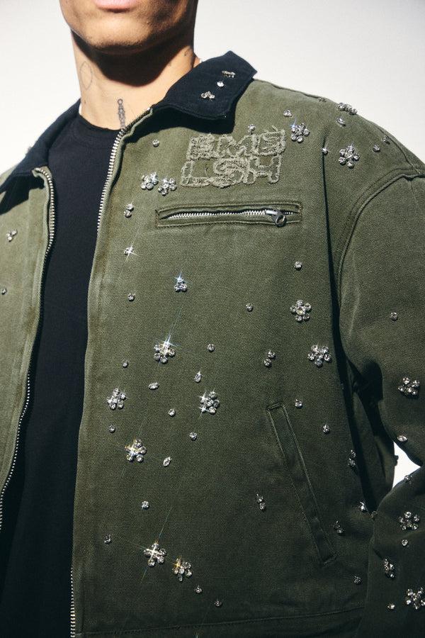 Embellish Clean Up Work Jacket (Field Green)
