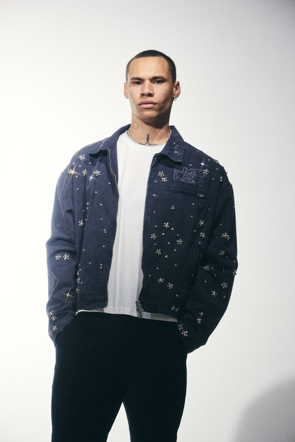 Embellish Clean Up Work Jacket (Slate)