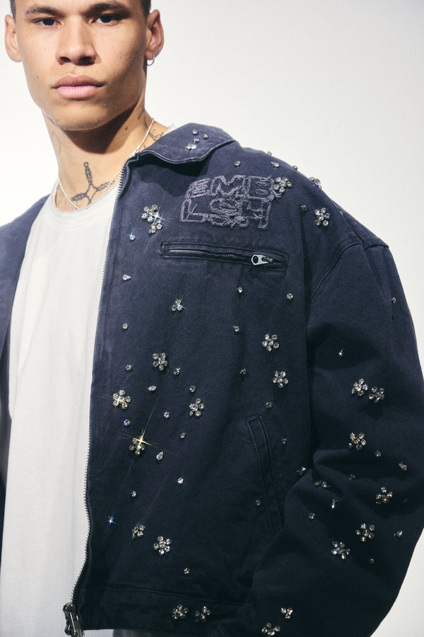Embellish Clean Up Work Jacket (Slate)