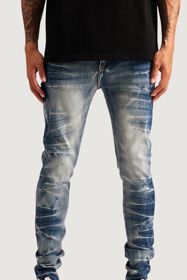 Embellish David Skinny Denim (Blue Smoke) BLUSMKE