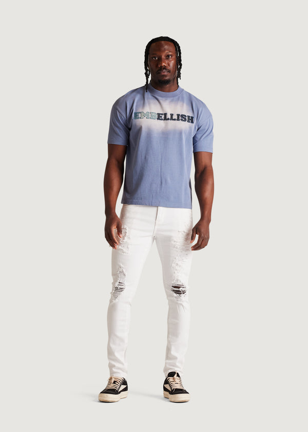 Embellish David Skinny Denim (Distressed White)