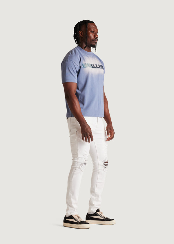 Embellish David Skinny Denim (Distressed White)