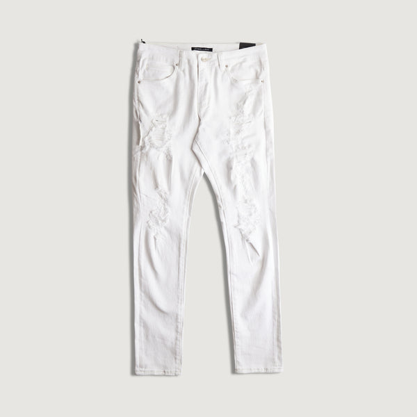 embellish David Skinny Denim (Distressed White)