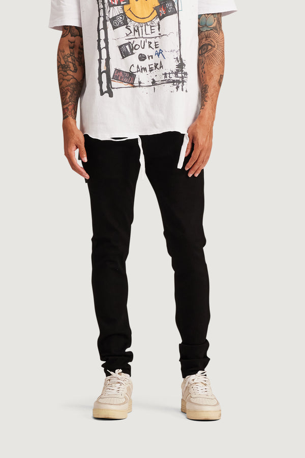 Embellish David Skinny Denim (Jet Black) JBLK