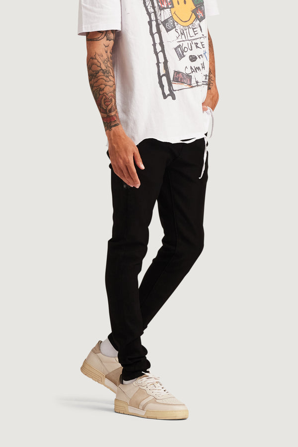 Embellish David Skinny Denim (Jet Black) JBLK