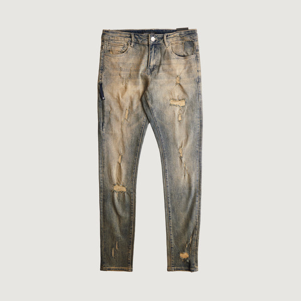 embellish David Skinny Denim (Rust Wash)