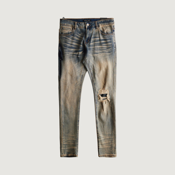 embellish David Skinny Denim (Rust Wash)