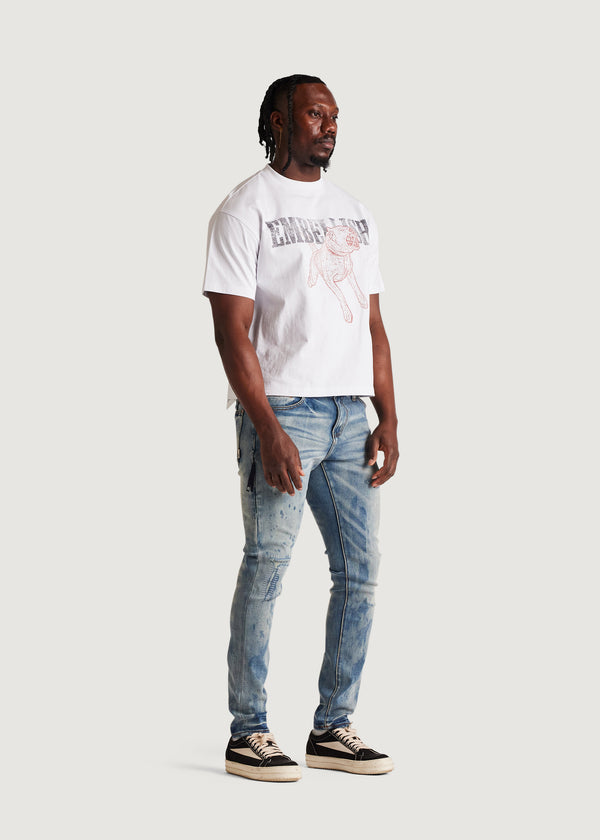 Embellish David Skinny Denim (Washed Indigo)