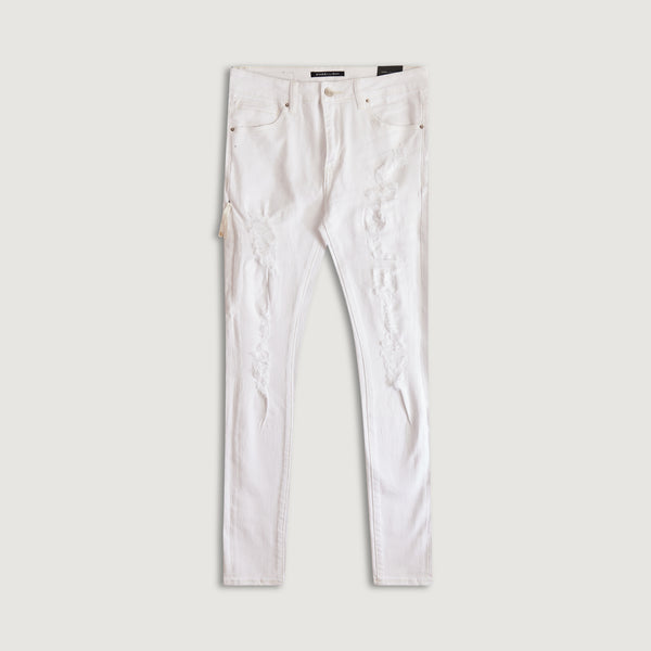 embellish David Skinny Denim (White) WHT