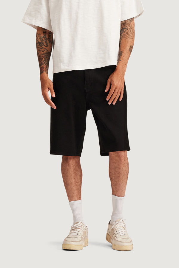 Embellish Easy Denim Short (Black) BLK