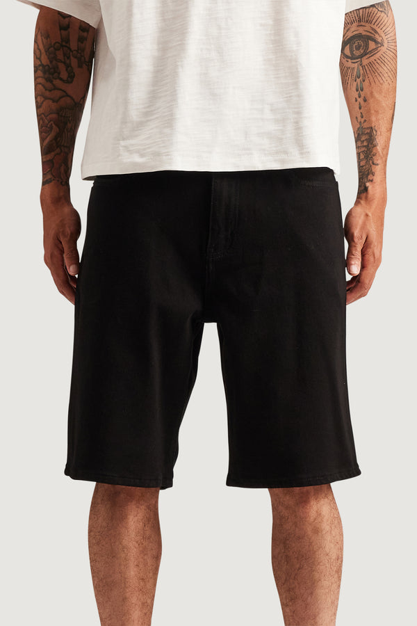 Embellish Easy Denim Short (Black) BLK