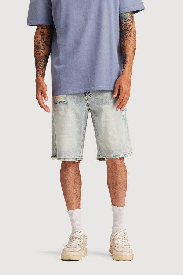Embellish Easy Denim Short (Light Blue) LBLUE