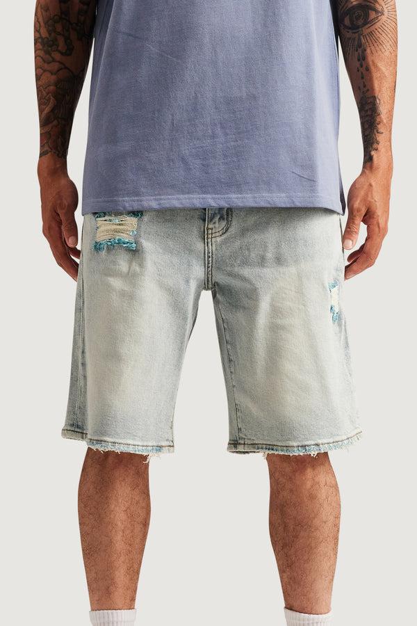 Embellish Easy Denim Short (Light Blue) LBLUE