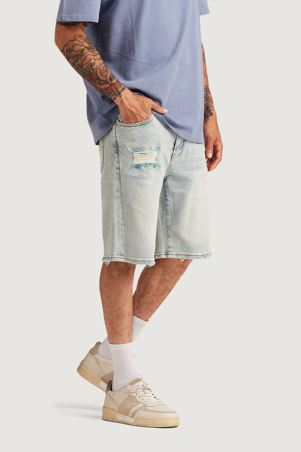 Embellish Easy Denim Short (Light Blue) LBLUE