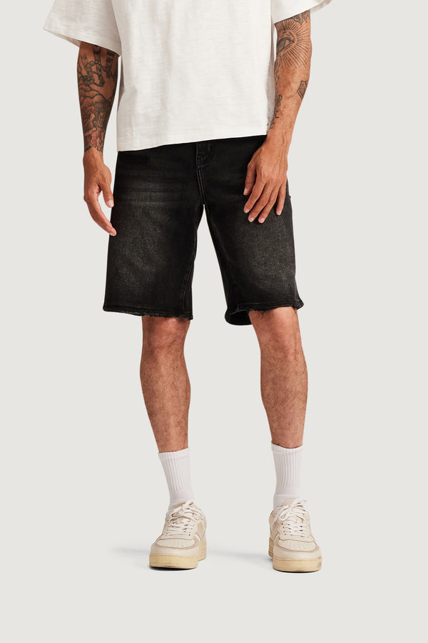 embellish Easy Denim Short (Mid Wash) MIDWASH
