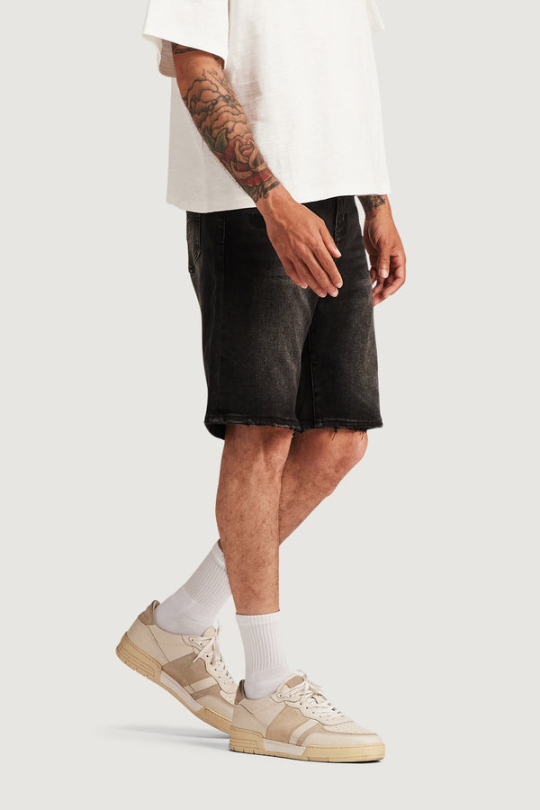 embellish Easy Denim Short (Mid Wash) MIDWASH