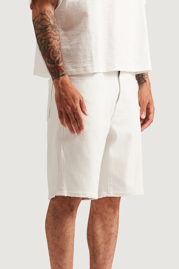Embellish Easy Denim Short (White) WHT