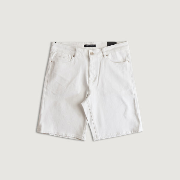 embellish Easy Denim Short (White) WHT