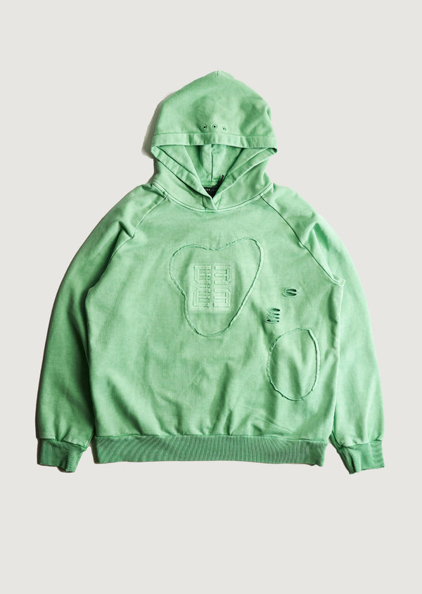 embellish Edge Hoodie (Washed Lime)
