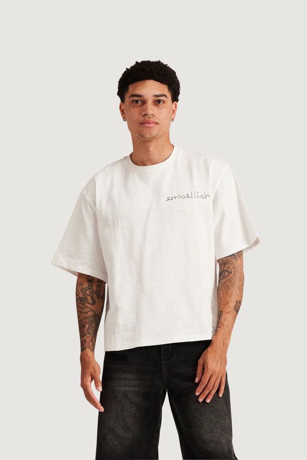 Embellish Elux Crop Tee OFFWHT