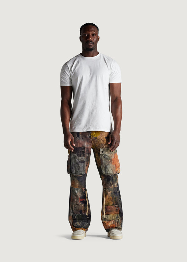 Embellish Falcon Cargo Flare Denim