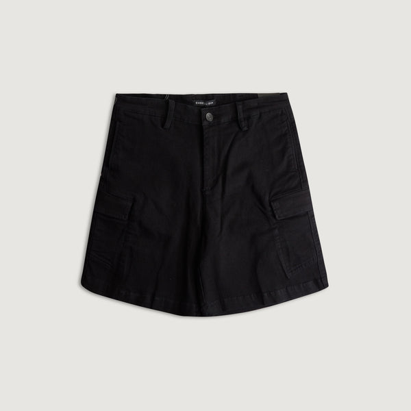 embellish General Cargo Denim Shorts (Black) BLK