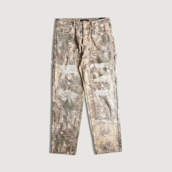 embellish Hart Baggy Denim (Woodland Camo)