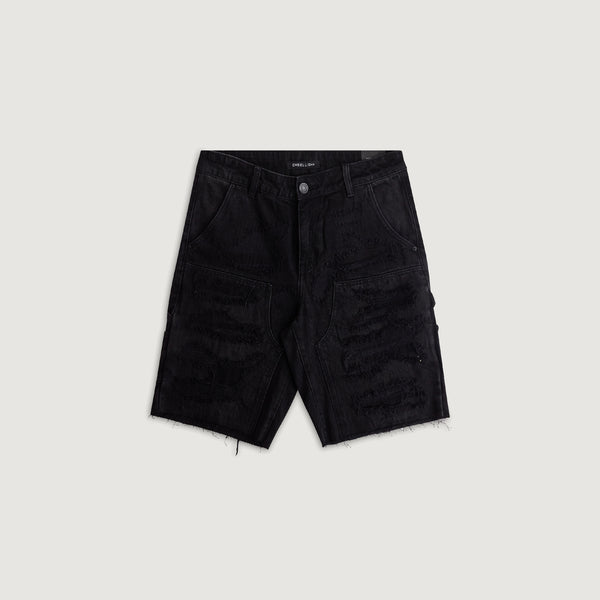 embellish Hart Denim Short (Black)
