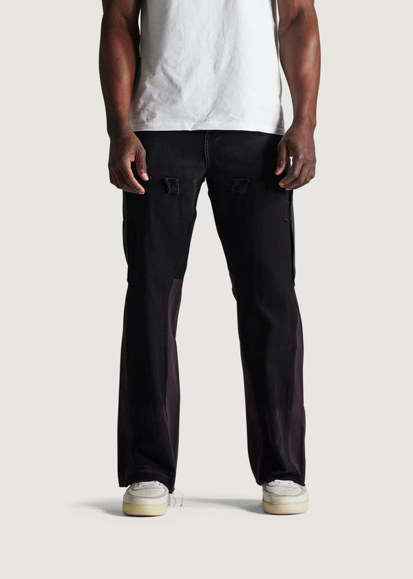 Embellish Hart V2 Straight Flare Denim (Black)