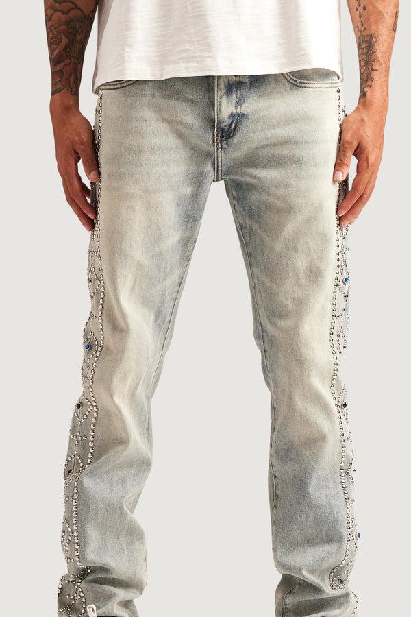 Embellish Hatchet Slim Straight Denim LWASH