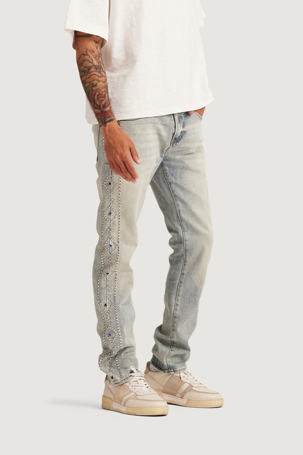 Embellish Hatchet Slim Straight Denim LWASH