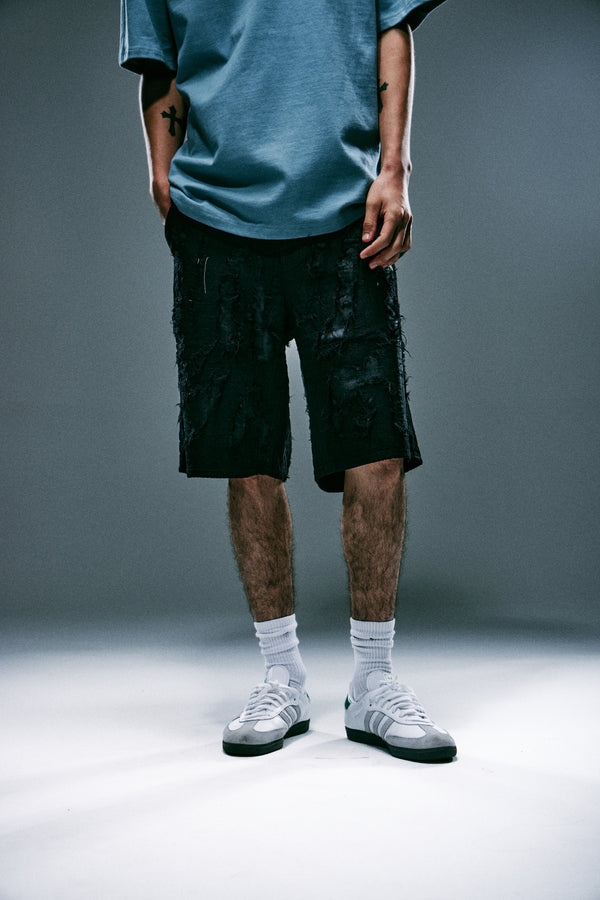 Embellish Hayabusa Boro Denim Short