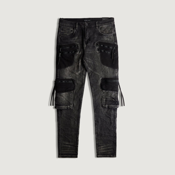 embellish Joseph Cargo Denim (Smoke Wash)