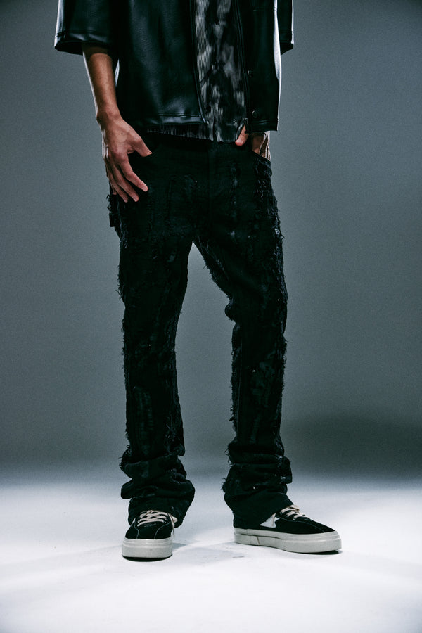 Embellish Kyoto Boro Flare Denim