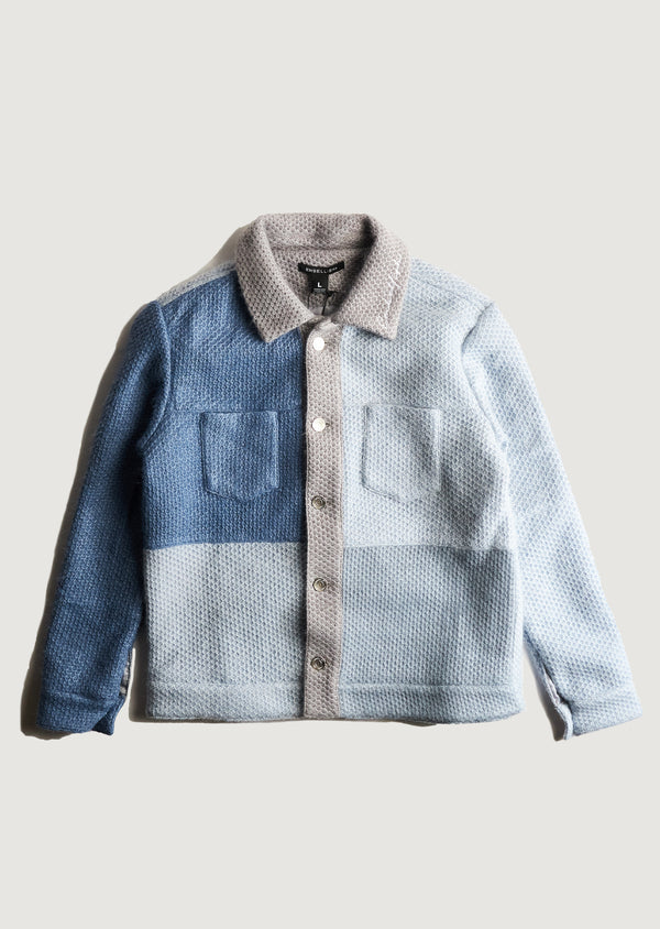 embellish Leonard Knit Jacket (Blue)