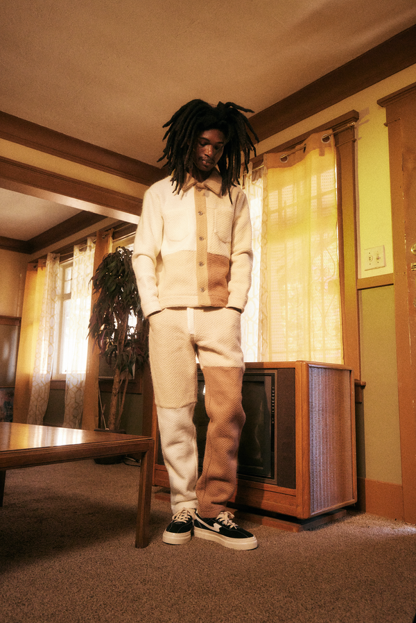 Embellish Leonard Knit Jacket (Brown)