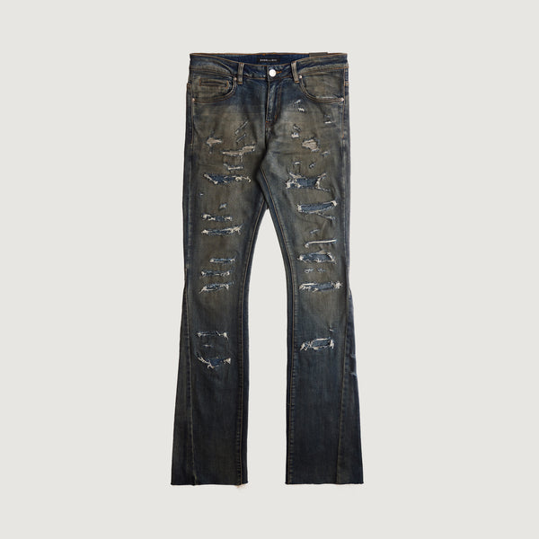 embellish Rolla Flare Denim (Abyss Wash)