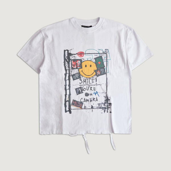 embellish Smile Tee WHT