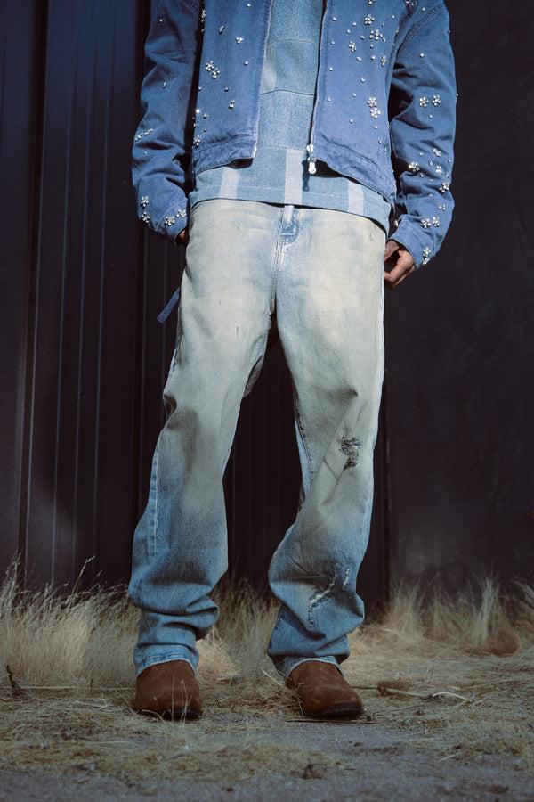 Embellish Spencer Straight Denim (Dust Blue)