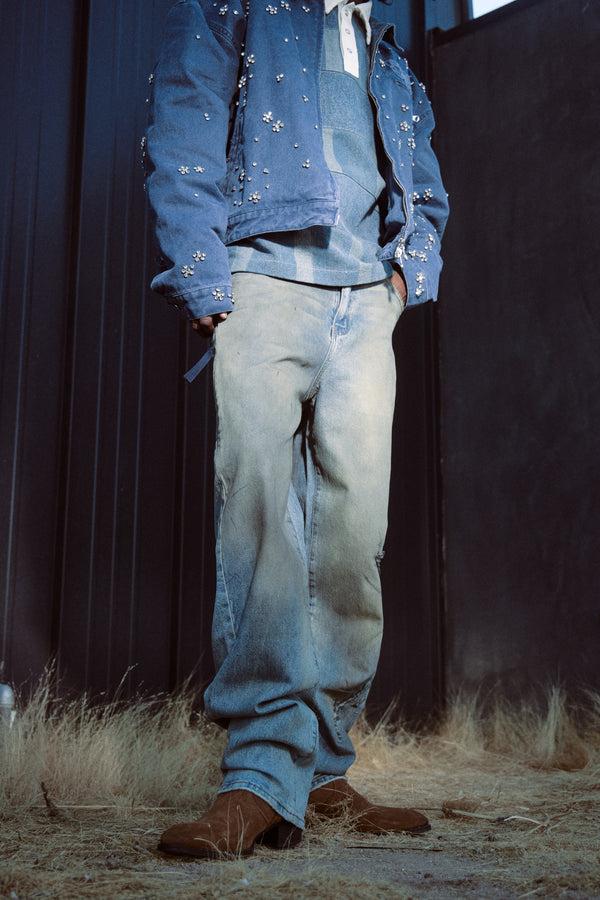 Embellish Spencer Straight Denim (Dust Blue)